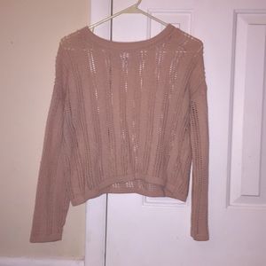 Knit crop top sweater